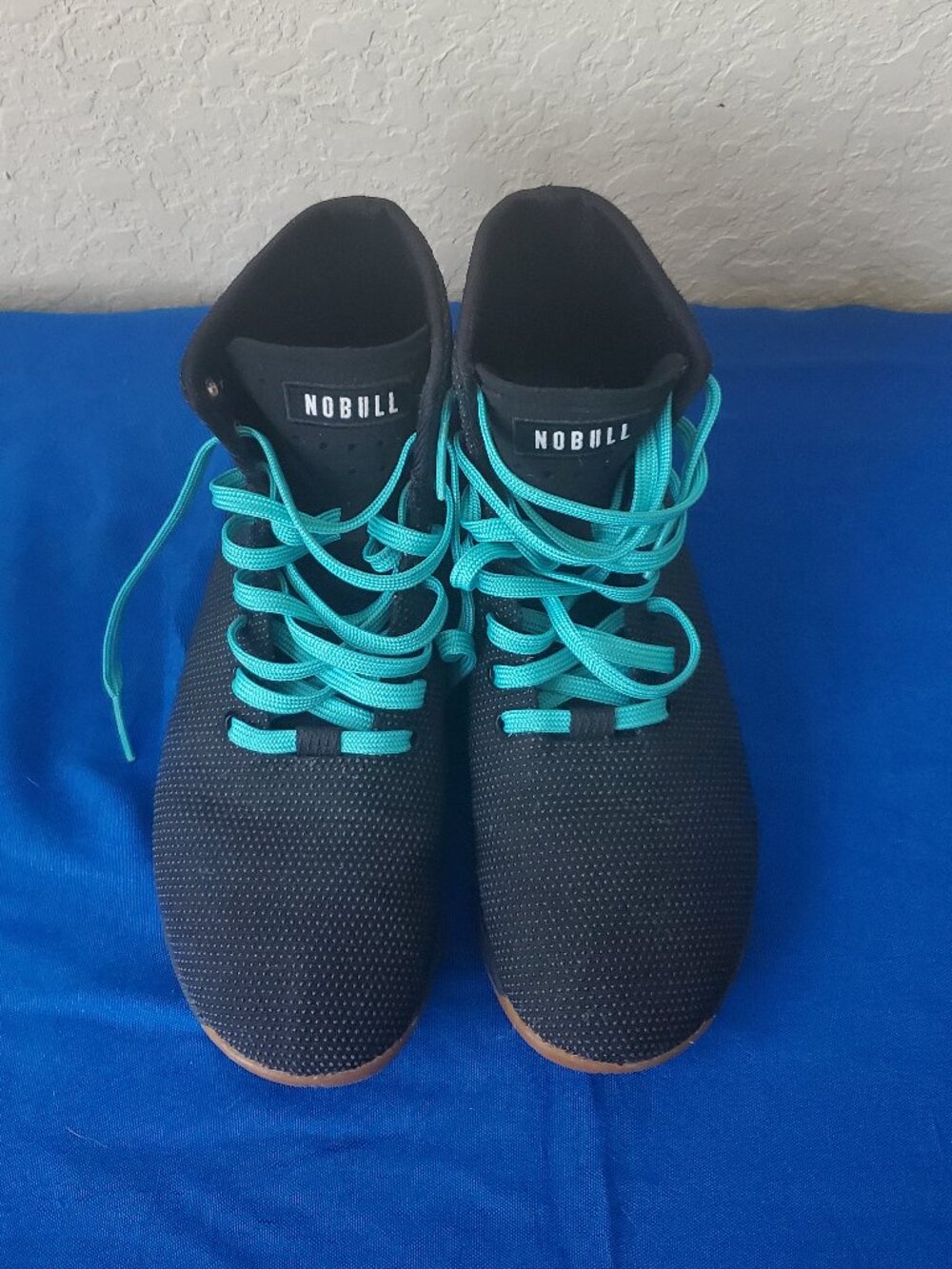 NOBULL Outwork High-Top SuperFabric Men's Size 9 Black Gum Teal